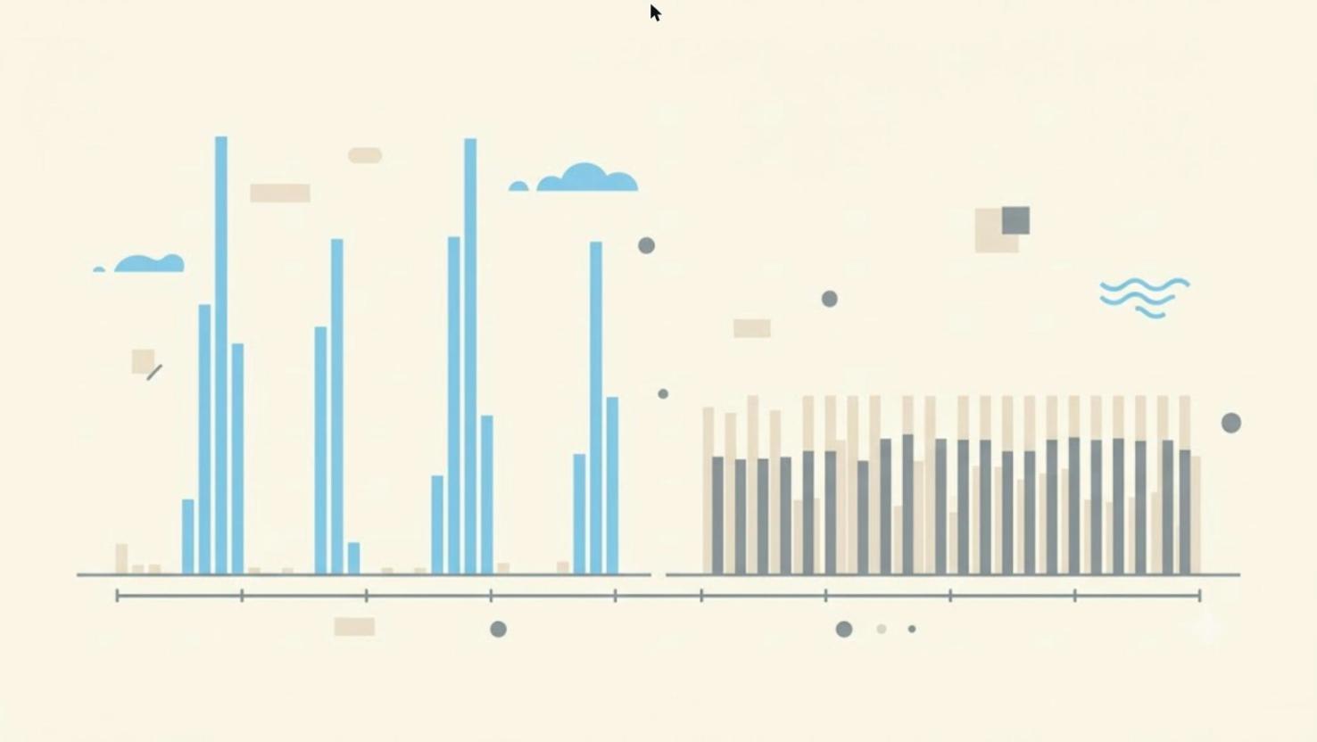 Confronto tra pubblicazione intensa e discontinua contro pubblicazione regolare nel tempo